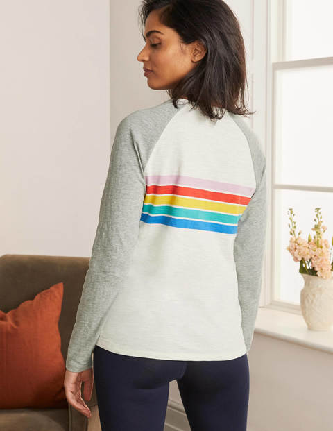 Lorna Baseball Jersey Tee - Multi Placement Stripe Lorna Baseball Jersey Tee - Multi Placement Stripe
