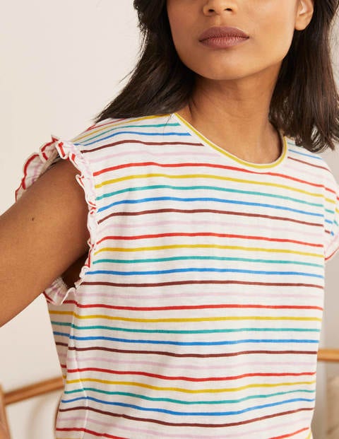 Faye Jersey Top - Summer Rainbow Multi Breton Faye Jersey Top - Summer Rainbow Multi Breton