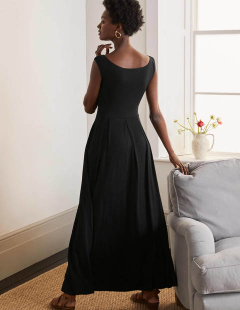 Robe longue Dolly en jersey - Noir Robe longue Dolly en jersey - Noir