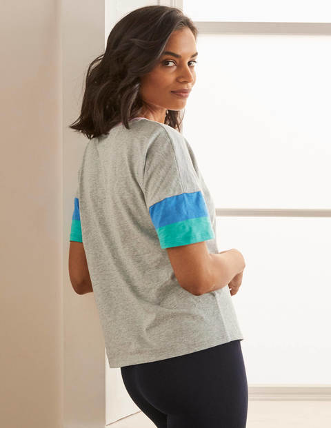Clarissa Jersey T-shirt - Grey Marl Clarissa Jersey T-shirt - Grey Marl