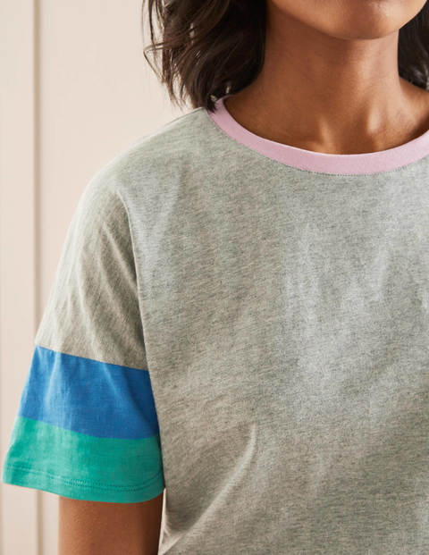 Clarissa Jersey T-shirt - Grey Marl Clarissa Jersey T-shirt - Grey Marl
