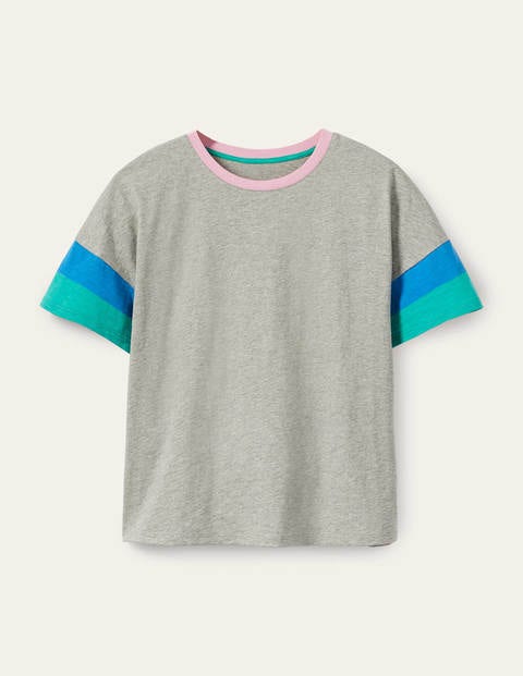 Clarissa Jersey T-shirt - Grey Marl Clarissa Jersey T-shirt - Grey Marl