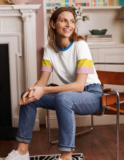 Clarissa Jersey T-shirt - White Clarissa Jersey T-shirt - White