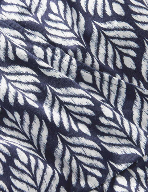 Ruby Jersey Romper - French Navy, Palm Tile Ruby Jersey Romper - French Navy, Palm Tile