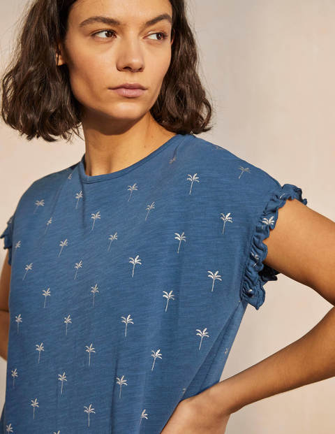 Faye Jersey T-shirt Dress - Aircraft, Rainforest Stamp Faye Jersey T-shirt Dress - Aircraft, Rainforest Stamp
