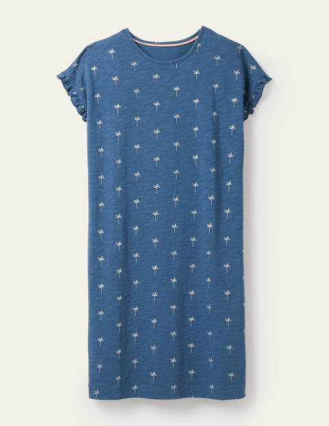Faye Jersey T-shirt Dress - Aircraft, Rainforest Stamp Faye Jersey T-shirt Dress - Aircraft, Rainforest Stamp