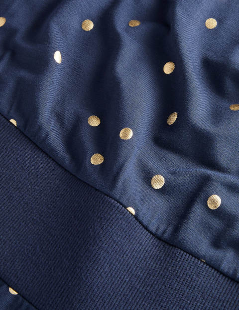 Rachel Jerseyjumpsuit - Navy, Verstreute Folientupfen Rachel Jerseyjumpsuit - Navy, Verstreute Folientupfen