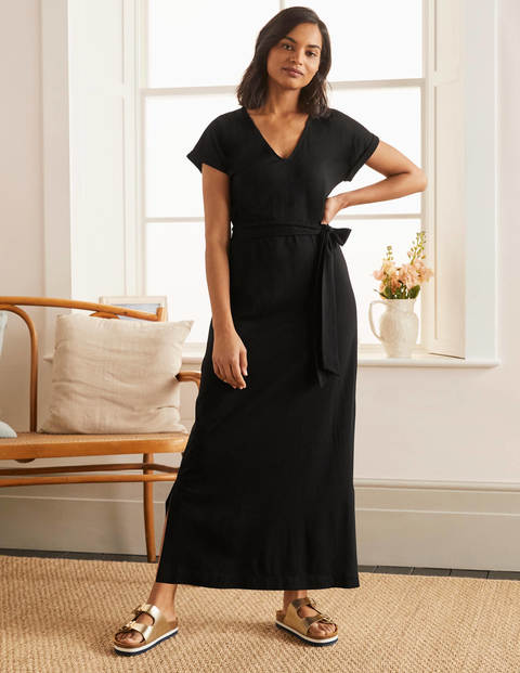 Ella T-shirt Midi Dress - Black Ella T-shirt Midi Dress - Black