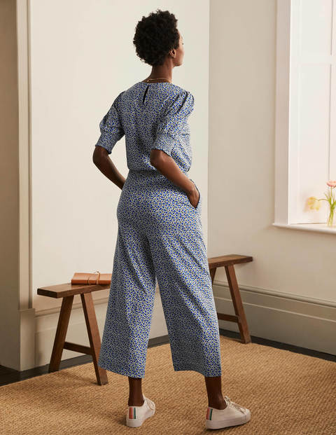 Estella Jersey Jumpsuit - Ivory, Meadow Spot Estella Jersey Jumpsuit - Ivory, Meadow Spot
