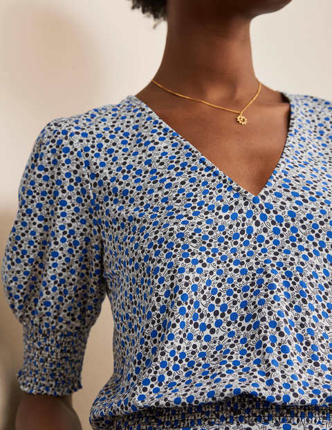Estella Jersey Jumpsuit - Ivory, Meadow Spot Estella Jersey Jumpsuit - Ivory, Meadow Spot