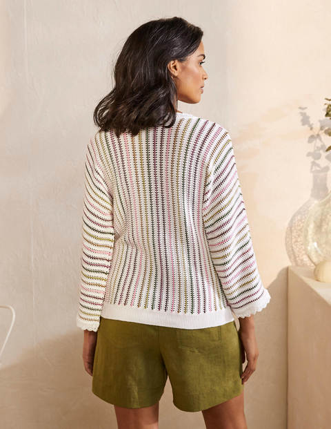 Alnwick Gestreifter Baumwollpullover - Roteiche/Azalee/Bunt, Gestreift Alnwick Gestreifter Baumwollpullover - Roteiche/Azalee/Bunt, Gestreift