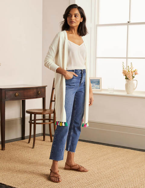 Elsdon Tassel Cardigan - Ivory Elsdon Tassel Cardigan - Ivory