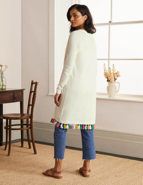 Elsdon Tassel Cardigan - Ivory Elsdon Tassel Cardigan - Ivory