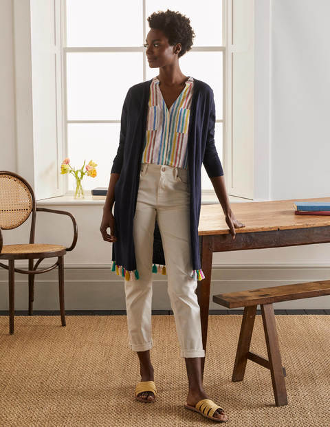 Elsdon Tassel Cardigan - Navy Elsdon Tassel Cardigan - Navy