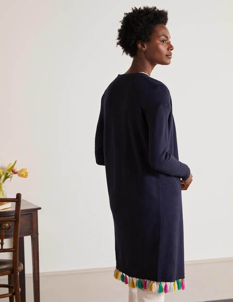 Elsdon Tassel Cardigan - Navy Elsdon Tassel Cardigan - Navy