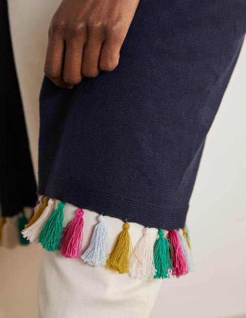 Elsdon Tassel Cardigan - Navy Elsdon Tassel Cardigan - Navy