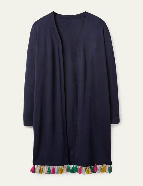 Elsdon Tassel Cardigan - Navy Elsdon Tassel Cardigan - Navy