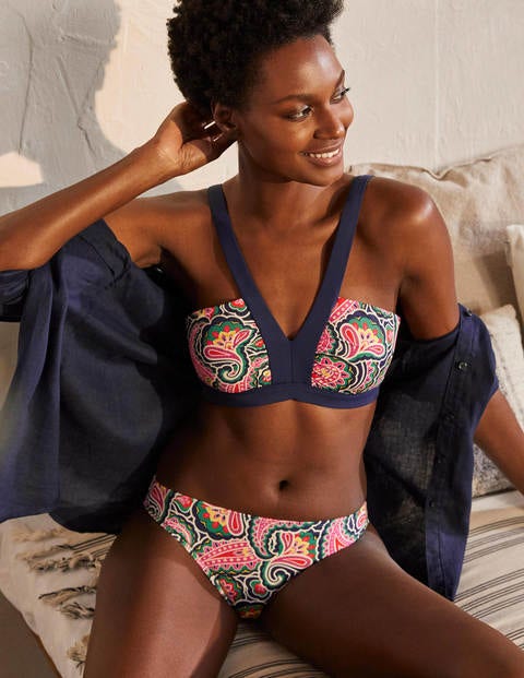 Corsica Bikini Top - French Navy, Summer Paisley Corsica Bikini Top - French Navy, Summer Paisley