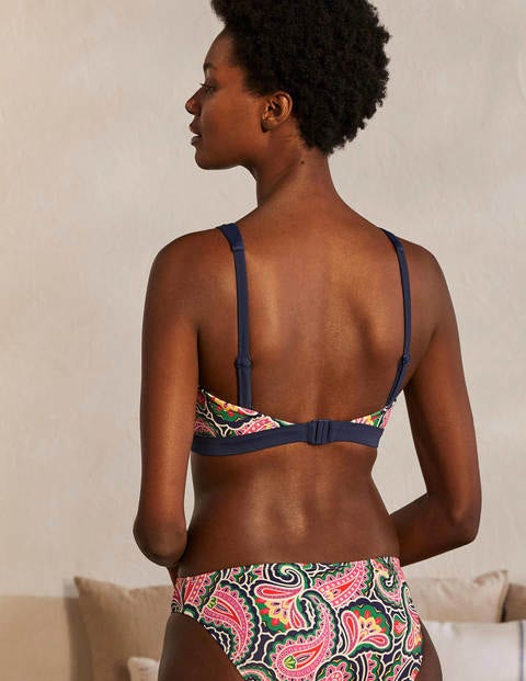 Corsica Bikini Top - French Navy, Summer Paisley Corsica Bikini Top - French Navy, Summer Paisley