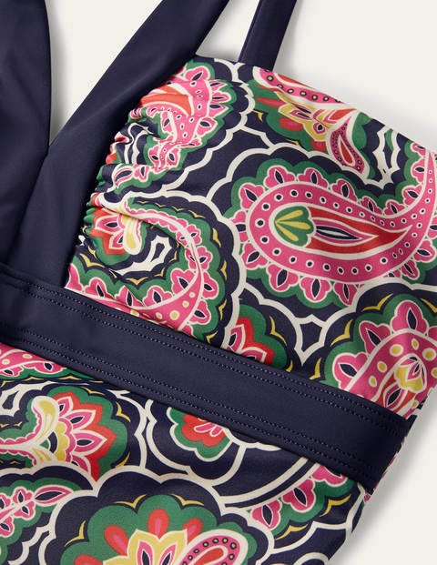 Corsica Swimsuit - French Navy, Summer Paisley Corsica Swimsuit - French Navy, Summer Paisley