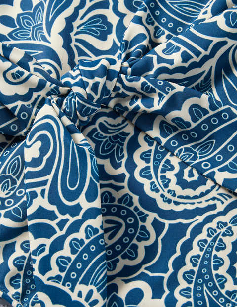 Bordeaux Tie Swimsuit - Rich Teal, Summer Paisley Bordeaux Tie Swimsuit - Rich Teal, Summer Paisley