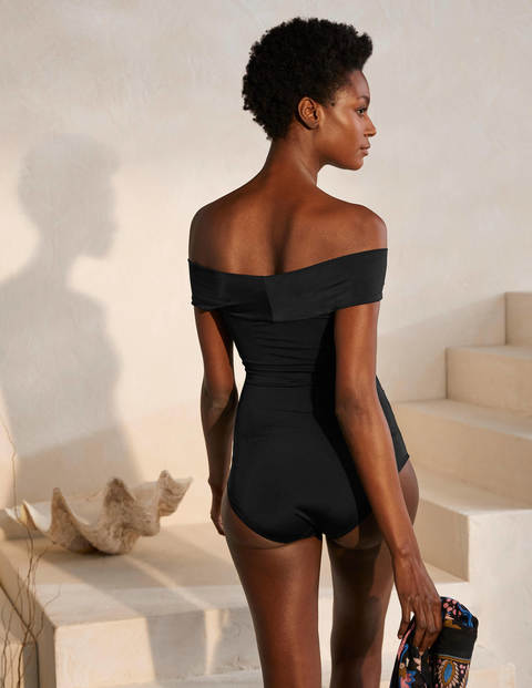Sicily Bardot Swimsuit - Black Sicily Bardot Swimsuit - Black