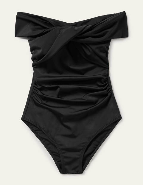 Sicily Bardot Swimsuit - Black Sicily Bardot Swimsuit - Black