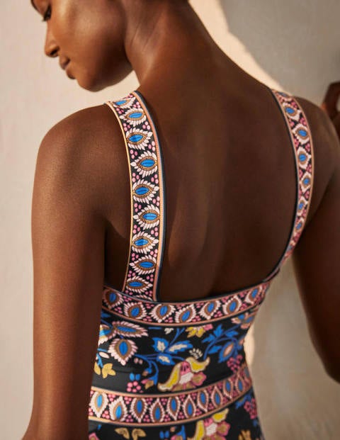 Positano Swimsuit - Black, Summer Chintz Positano Swimsuit - Black, Summer Chintz