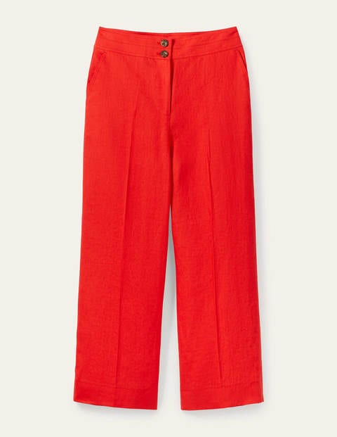 Pantalon Cornwall en lin - Rouge cerise Pantalon Cornwall en lin - Rouge cerise
