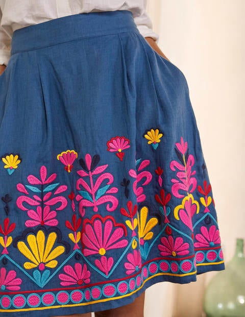 Sasha Embroidered Skirt - Aircraft Sasha Embroidered Skirt - Aircraft