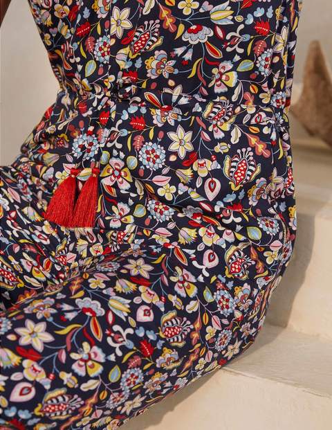 Cecilia Jumpsuit - Navy, Kaleidoscopic Floral Cecilia Jumpsuit - Navy, Kaleidoscopic Floral
