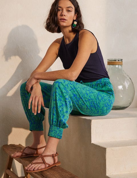Cecilia Cuffed Pants - Summit, Jungle Floral Cecilia Cuffed Pants - Summit, Jungle Floral