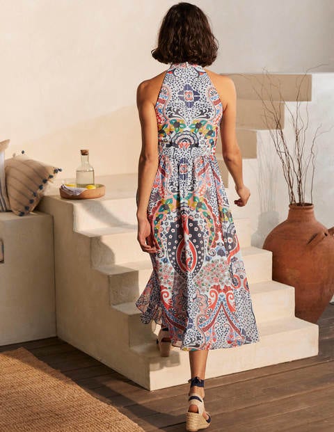 Tori Midi Dress - Mariner Blue, Kaleidoscope Tori Midi Dress - Mariner Blue, Kaleidoscope