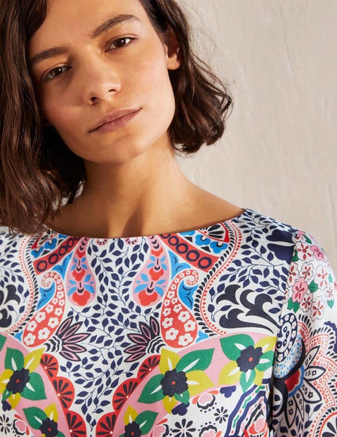 Top Elizabeth - Bleu matelot, kaléidoscope Top Elizabeth - Bleu matelot, kaléidoscope