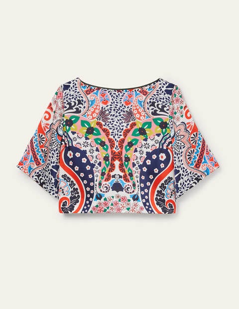 Top Elizabeth - Bleu matelot, kaléidoscope Top Elizabeth - Bleu matelot, kaléidoscope