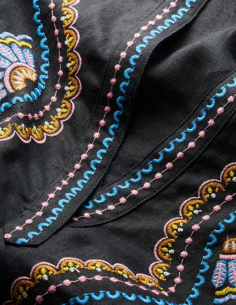 Eden Embroidered Top - Black Eden Embroidered Top - Black