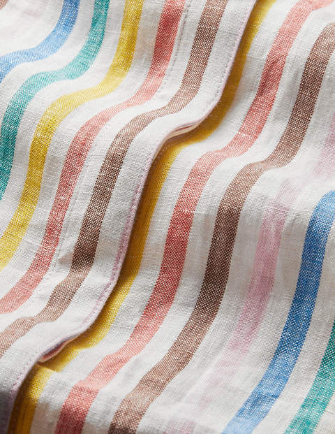 Evie Linen Shirt Dress - Multistripe Evie Linen Shirt Dress - Multistripe