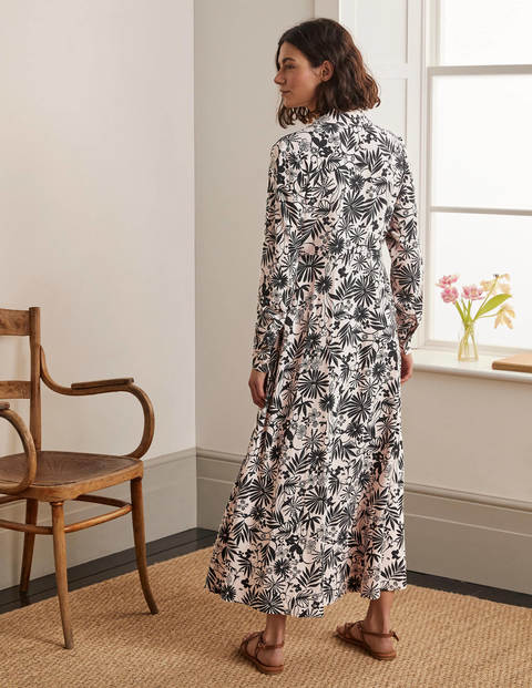 Cecile Midi Shirt Dress - Milkshake, Enchanting Floral Cecile Midi Shirt Dress - Milkshake, Enchanting Floral