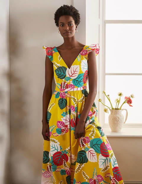 Andrea Frill Sleeve Maxi Dress - Daffodil, Holiday Tropic Andrea Frill Sleeve Maxi Dress - Daffodil, Holiday Tropic