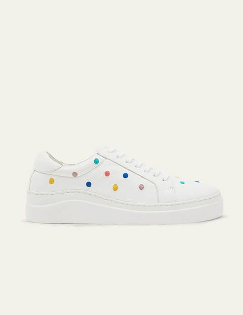 Maria Comfort Sneakers - Maize, Embroidered Spot