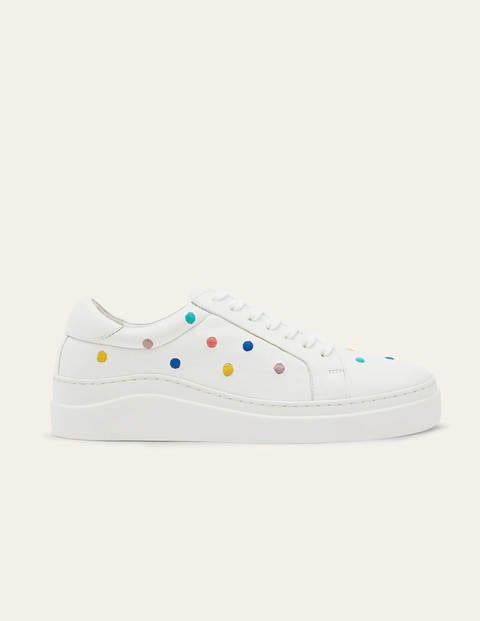 Maria Comfort Sneakers - Maize, Embroidered Spot Maria Comfort Sneakers - Maize, Embroidered Spot