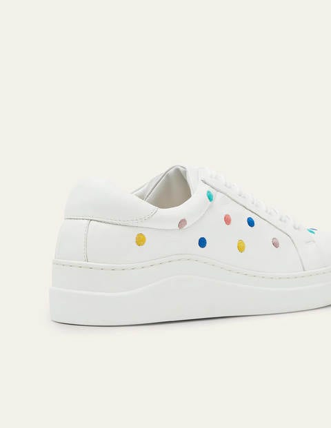 Maria Comfort Sneakers - Maize, Embroidered Spot Maria Comfort Sneakers - Maize, Embroidered Spot