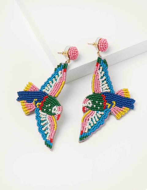 Boucles d'oreilles oiseaux en perles - Multi Boucles d'oreilles oiseaux en perles - Multi