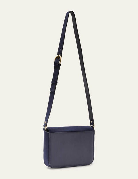 Rebecca Umhängetasche - Navy, Veloursleder Rebecca Umhängetasche - Navy, Veloursleder