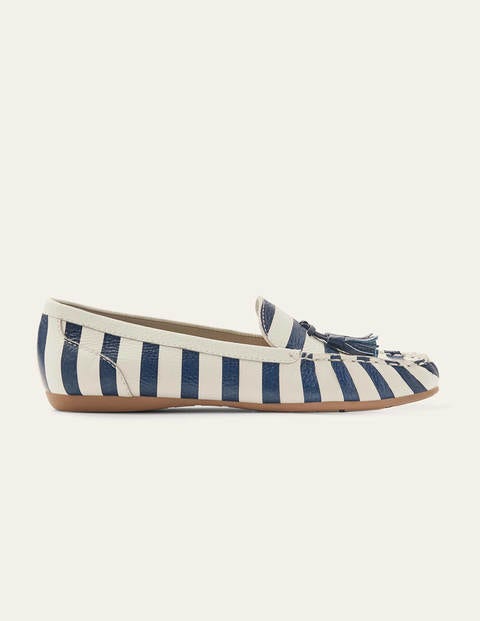 Mocassins Melanie - Rayé ivoire/bleu marine Mocassins Melanie - Rayé ivoire/bleu marine