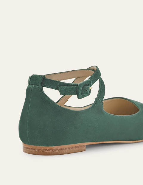 Flora Flats - Palm Leaf Suede Flora Flats - Palm Leaf Suede