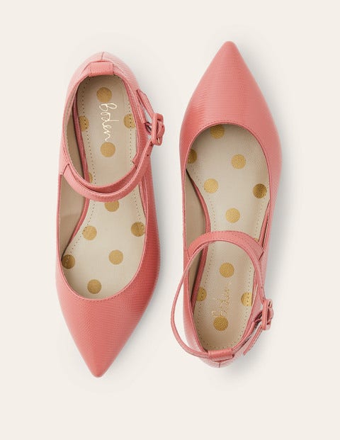 Flora Flats - Dusty Red Lizard Flora Flats - Dusty Red Lizard