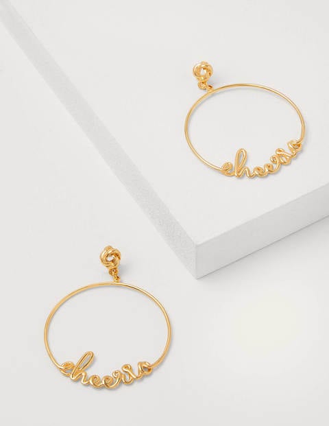 Greeting Hoops - Gold Cheerio Greeting Hoops - Gold Cheerio