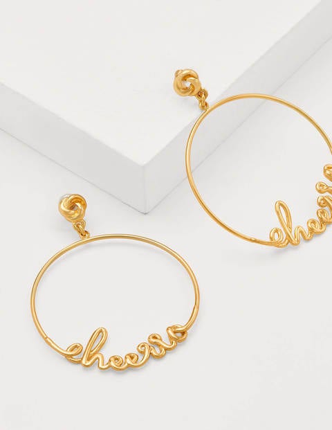 Greeting Hoops - Gold Cheerio Greeting Hoops - Gold Cheerio