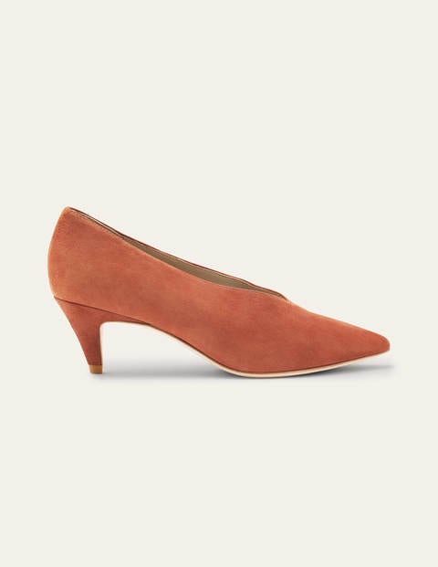 Natalie Kitten Heels - Copper Red Natalie Kitten Heels - Copper Red